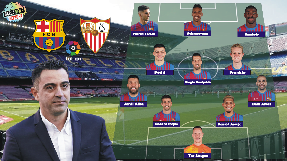 Barca vs Sevilla: Expected Line up