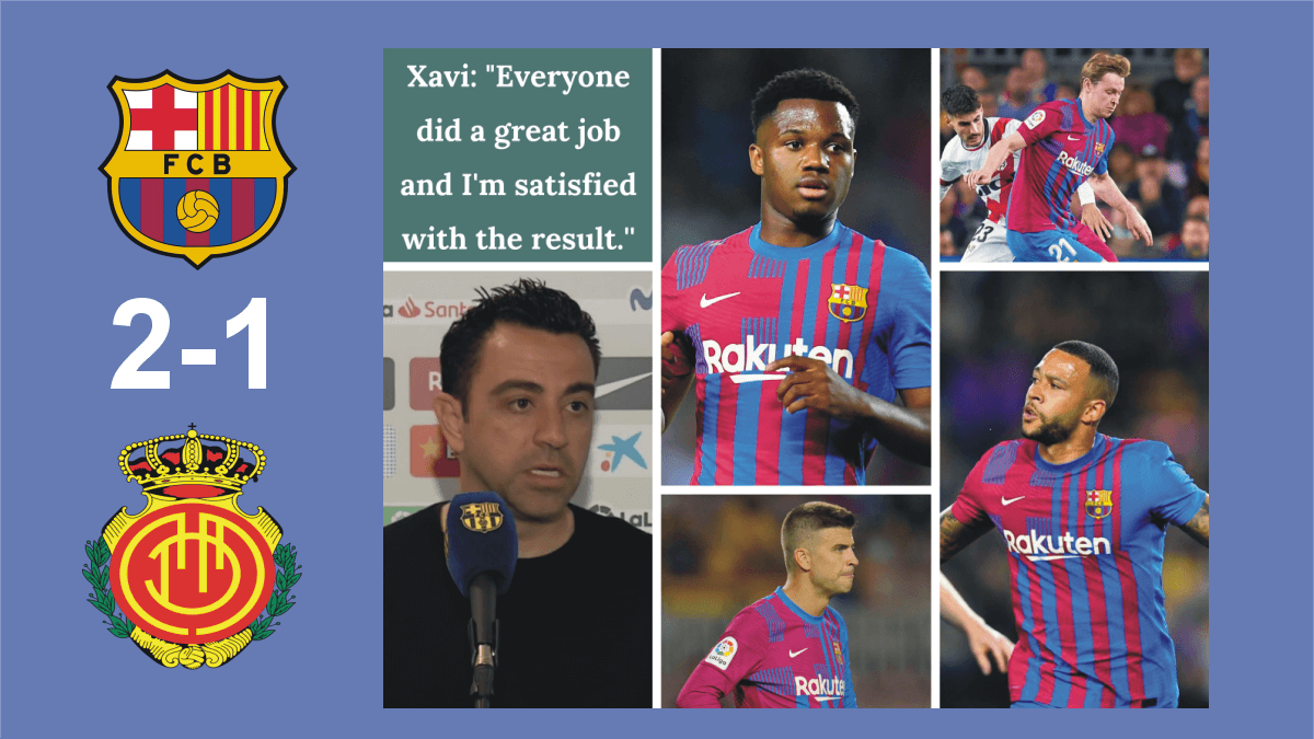Xavi gave his verdict after the win against Mallorca