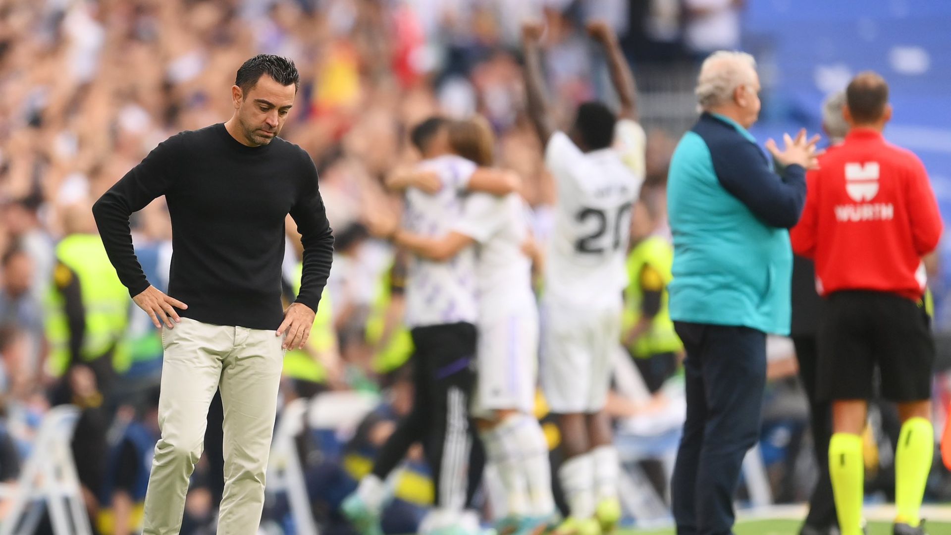 Xavi's reaction after the defeat against Real Madrid
