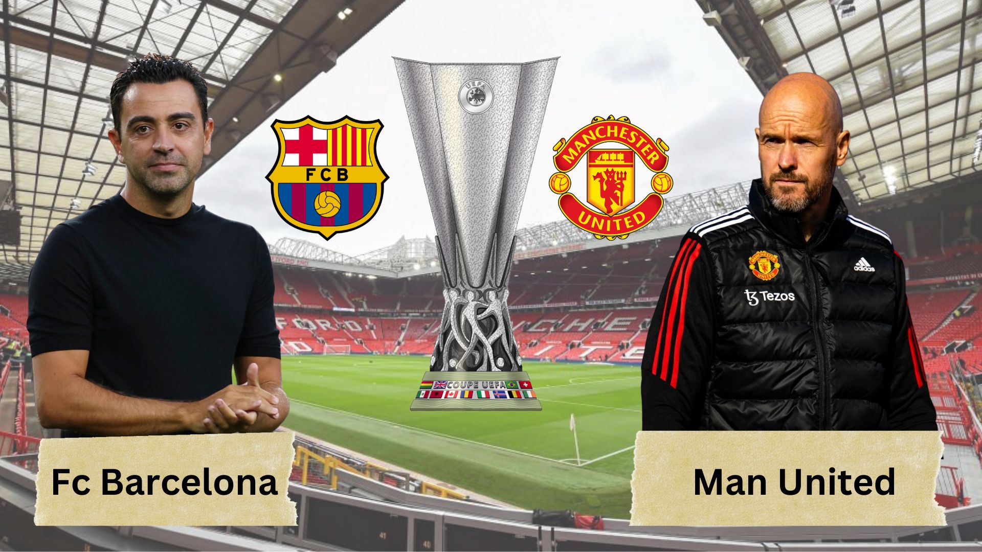 FC Barcelona will face Man Utd in Uefa Europa League Play-offs