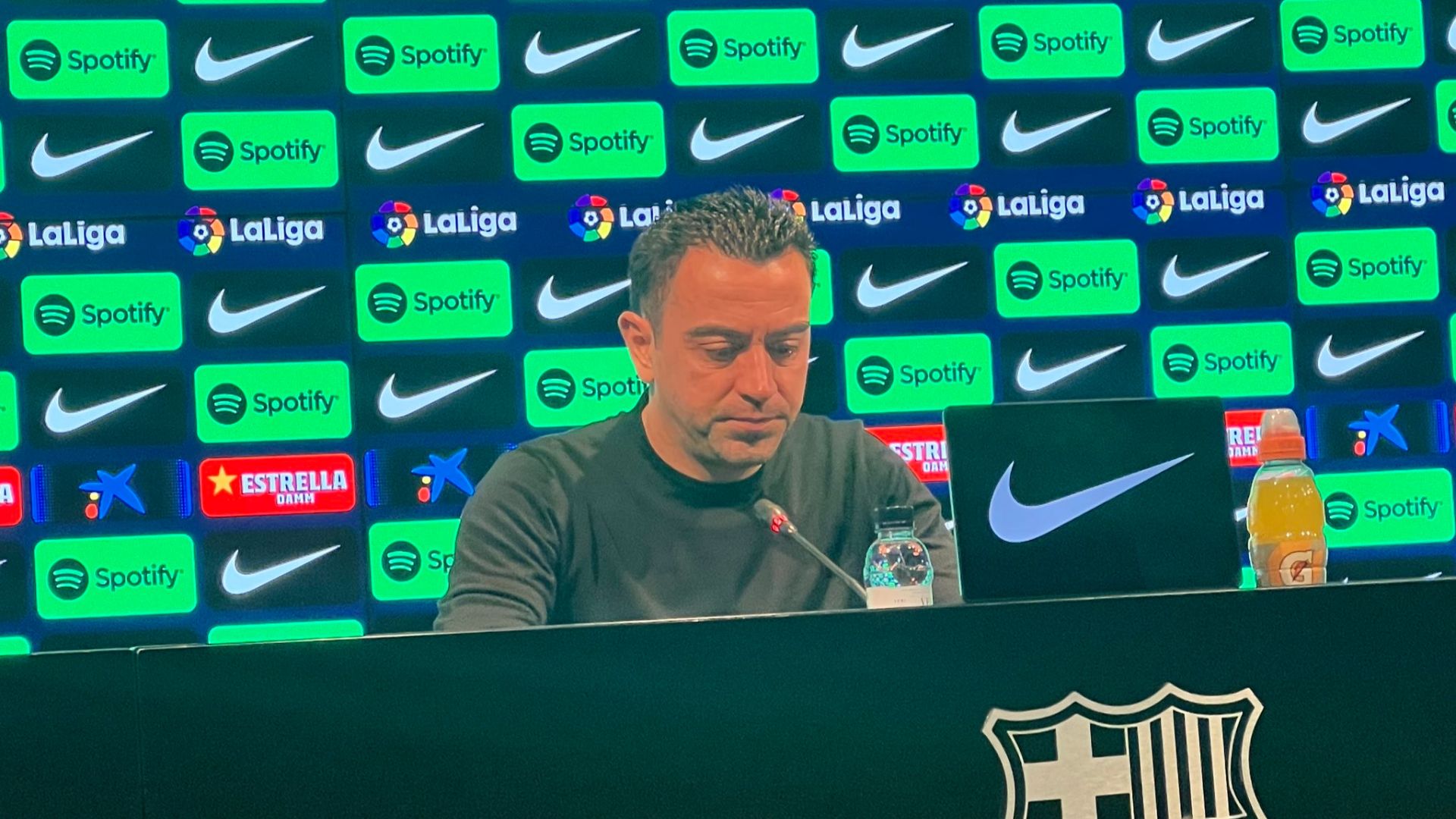 Xavi talks Mateu Lahoz, Jordi Alba, Ansu Fati after the 1-1 draw against Espanyol