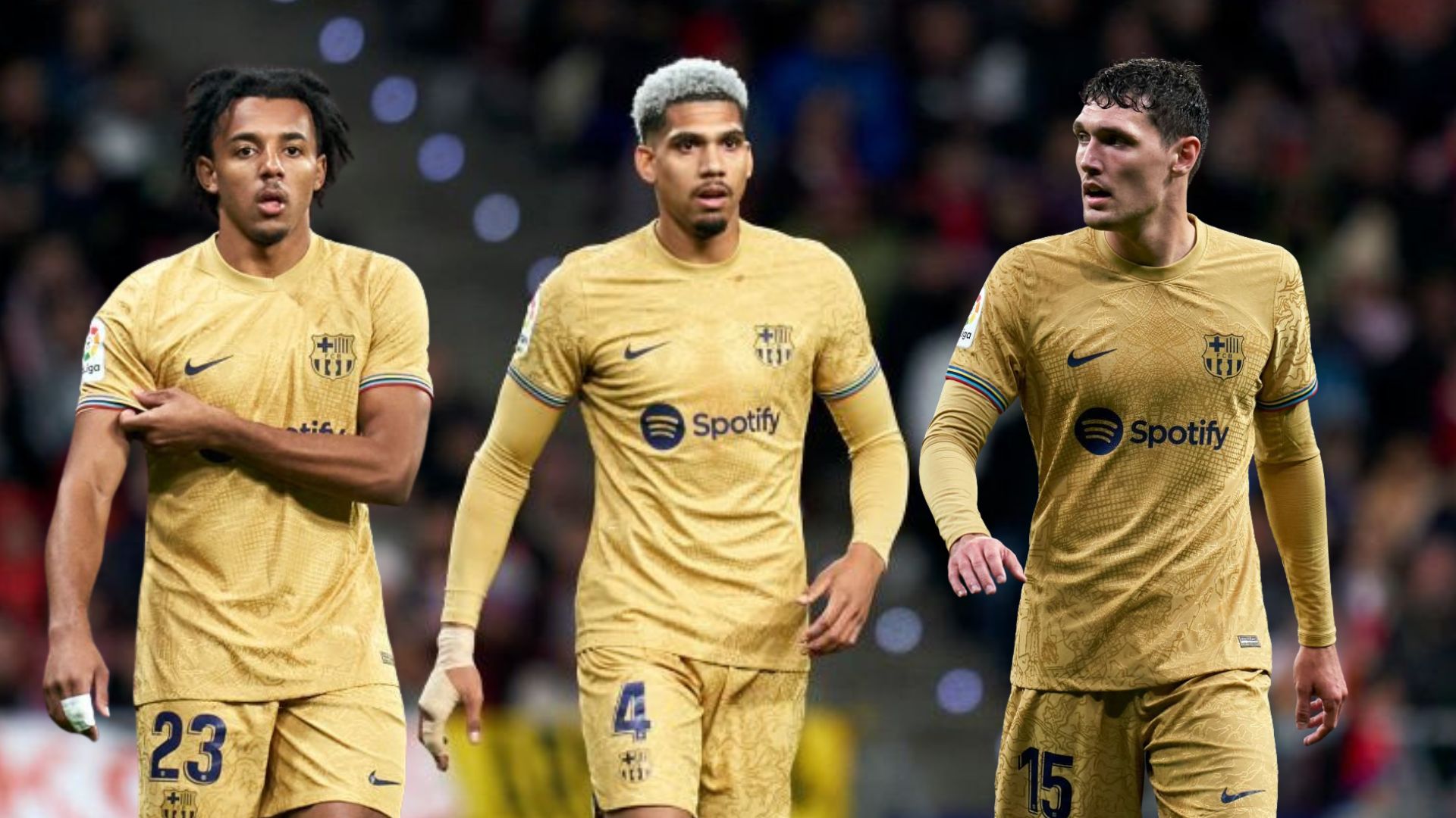A mighty Triangle of Ronald Araujo, Jules Kounde and Andreas Christensen during the match against Atletico Madrid