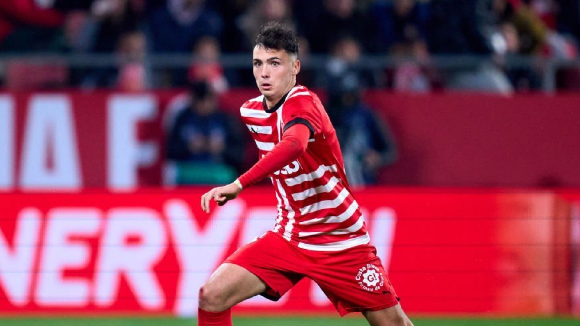 Barcelona target Arnau Martinez during a game