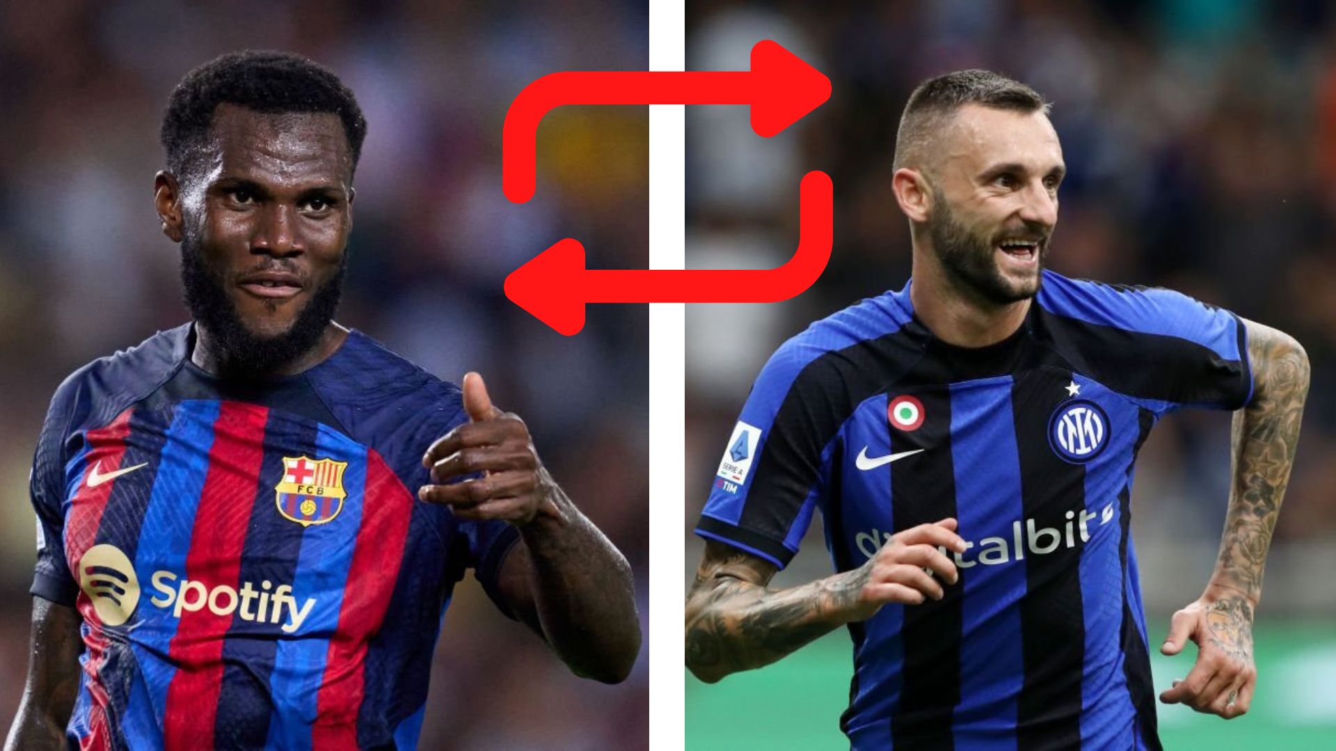 Barcelon and Inter Milan are discussing a Brozovic-Kessie swap
