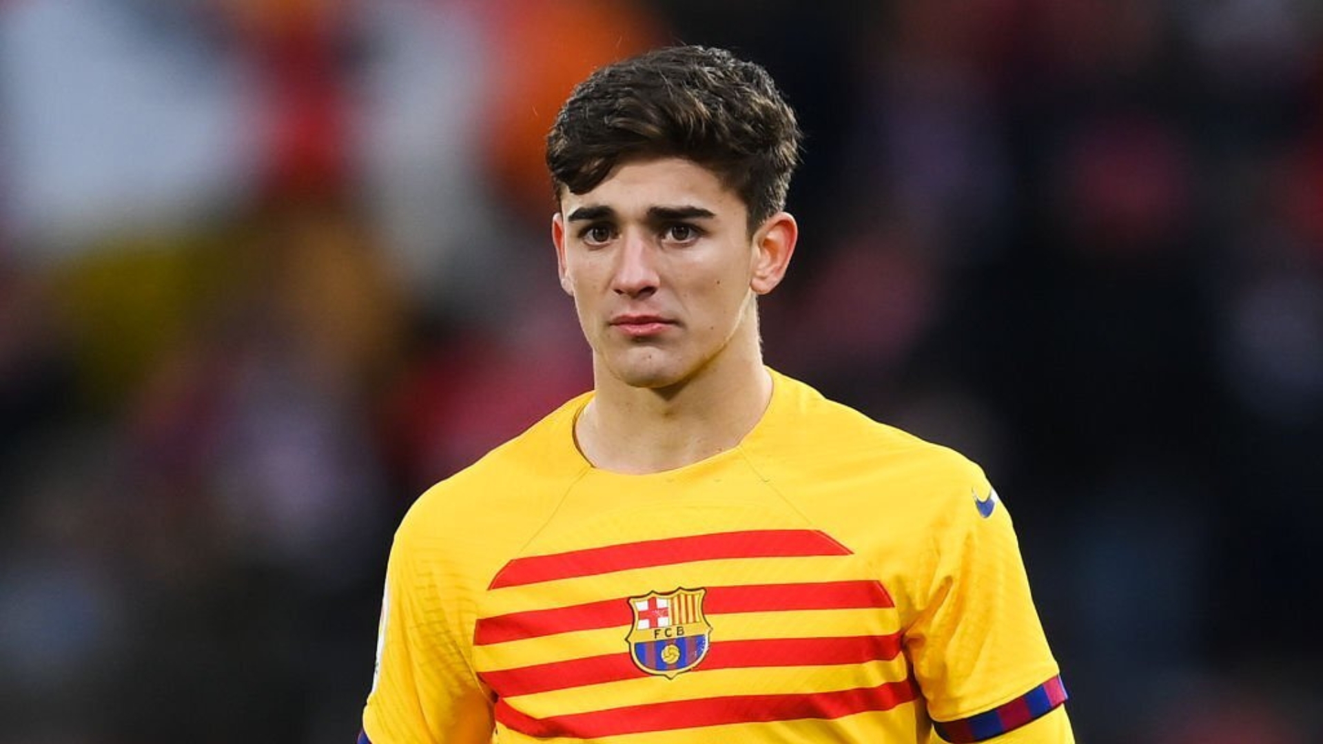 Gavi during the match between Barcelona and Girona