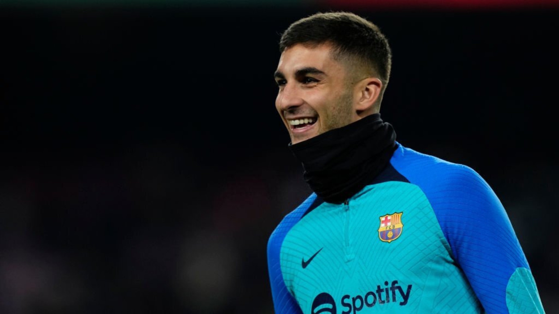 Barcelona forward Ferran Torres during training