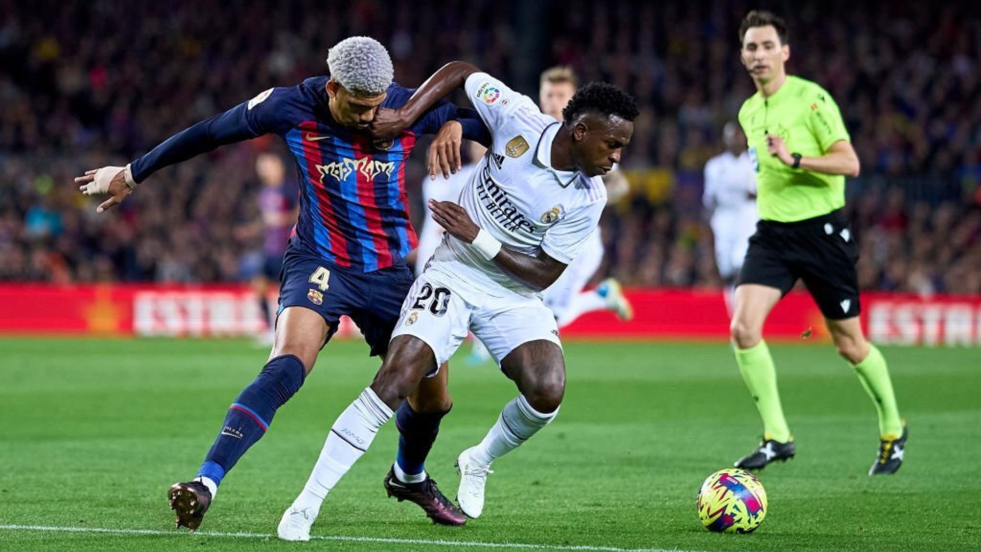 Barcelona defender during El Clasico