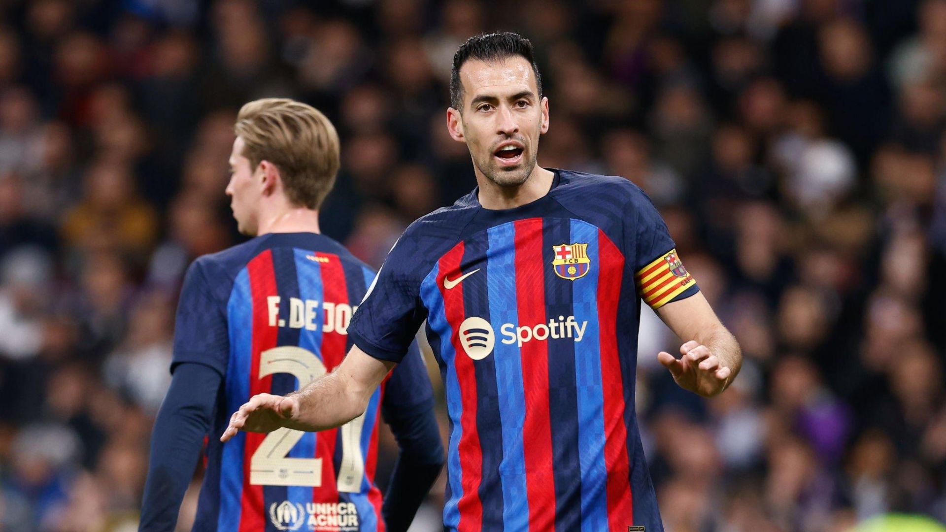 Barcelona midfielder Sergio Busquets
