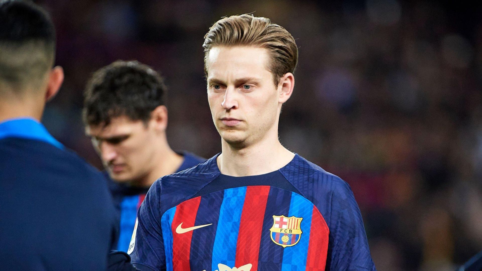 Barcelona midfielder Frenkie de Jong during the game against Real Madrid