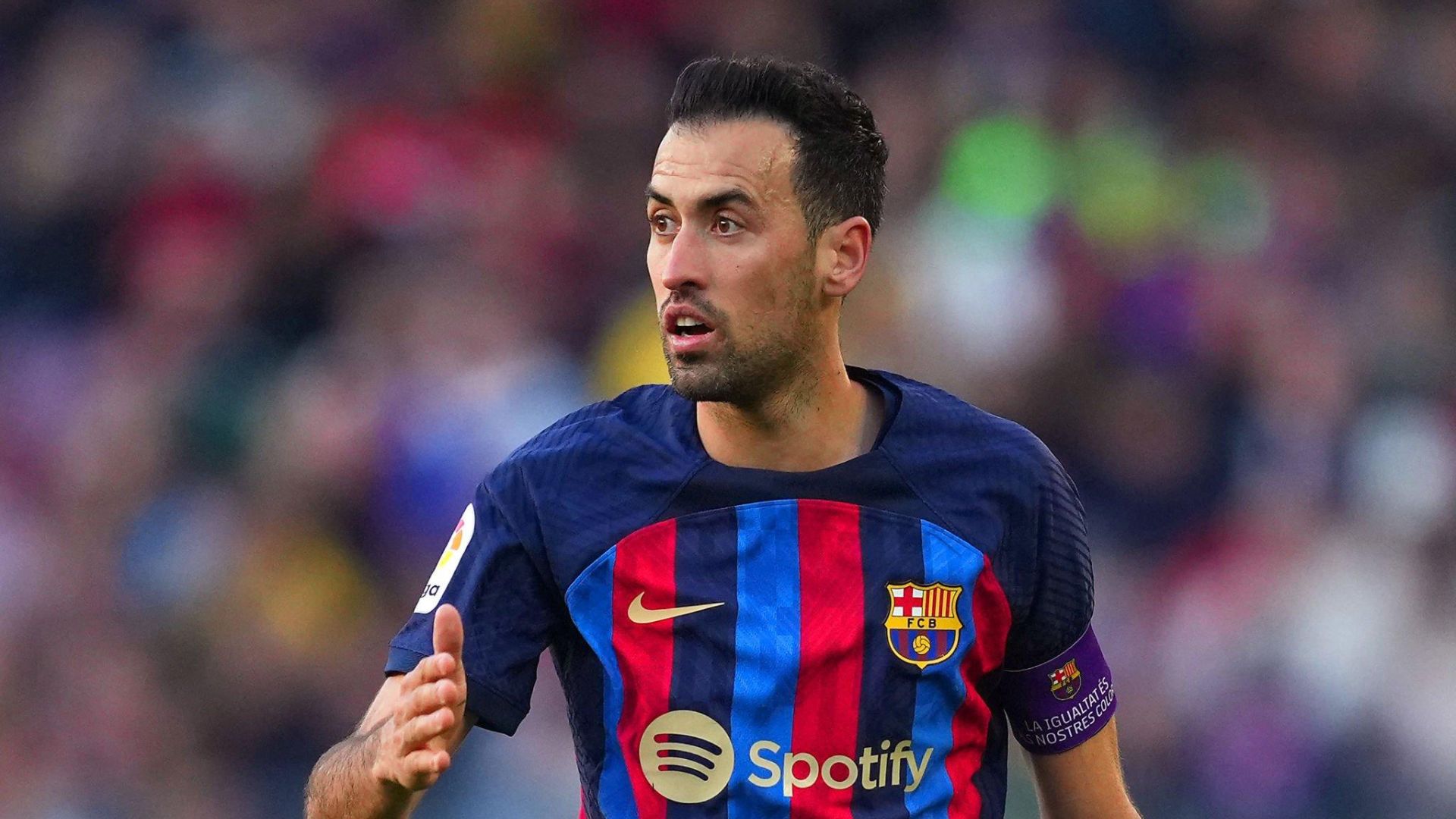 Barcelona midfielder Sergio Busquets