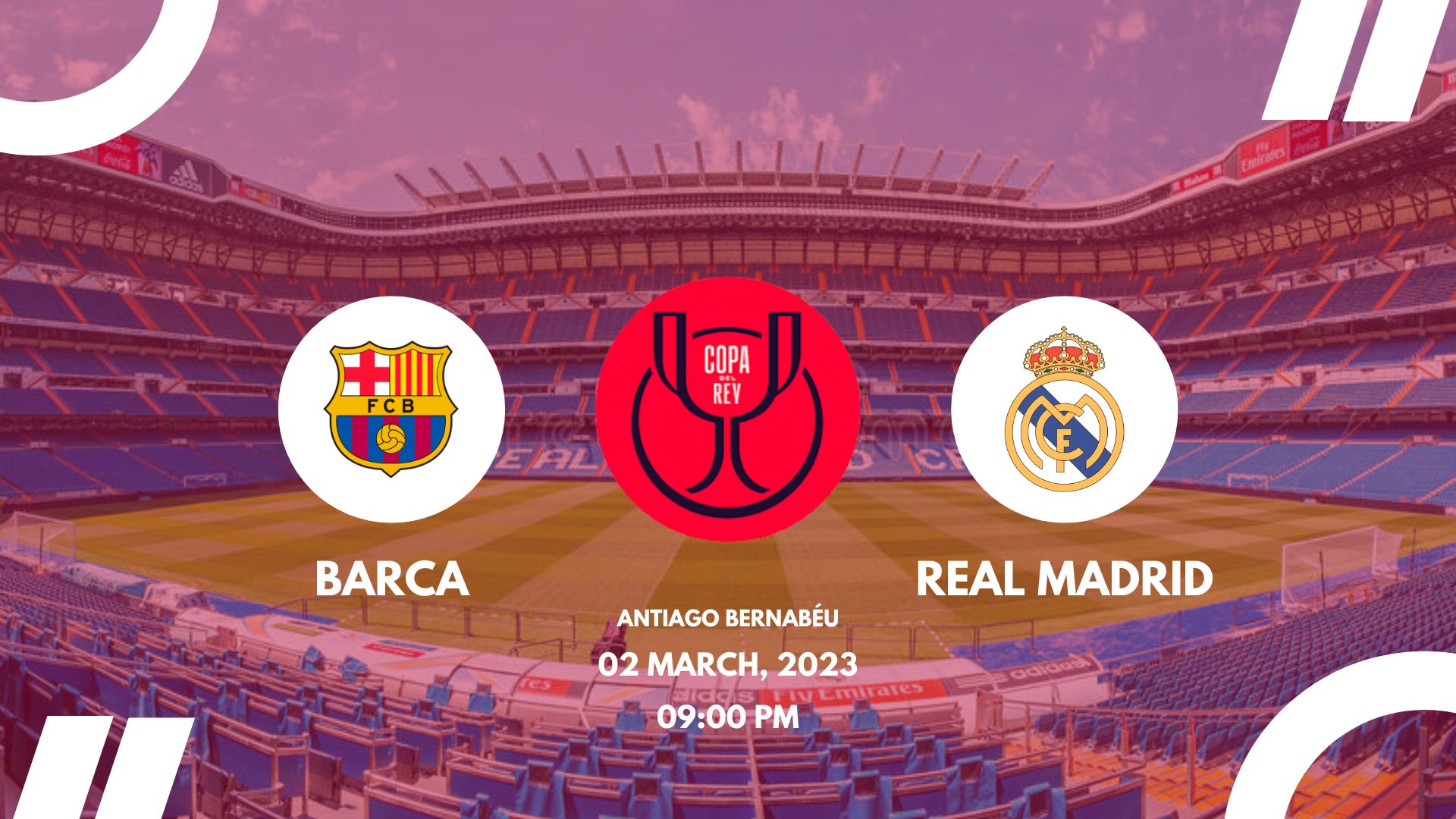 BARCELONA VS REAL MADRID MATCH DATE visual data 3