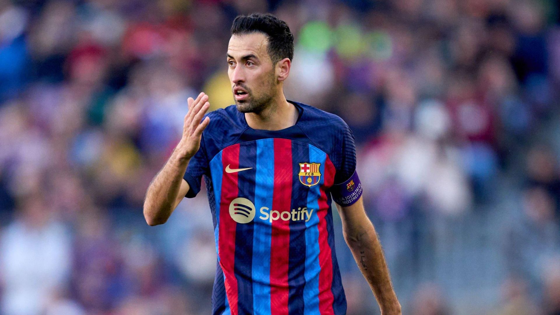 Barcelona midfielder Sergio Busquets