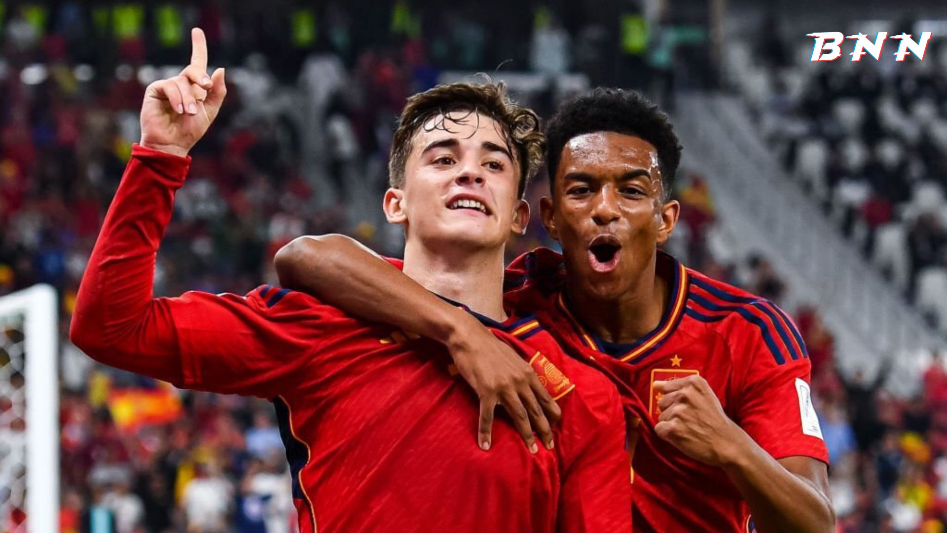 Barcelona youngsters Gavi and Balde