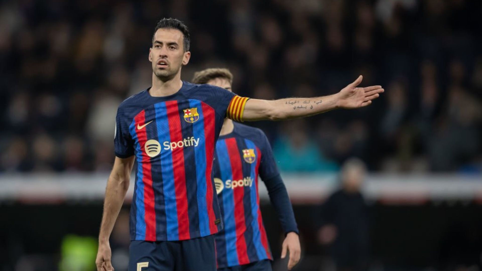 Barcelona midfielder Sergio Busquets
