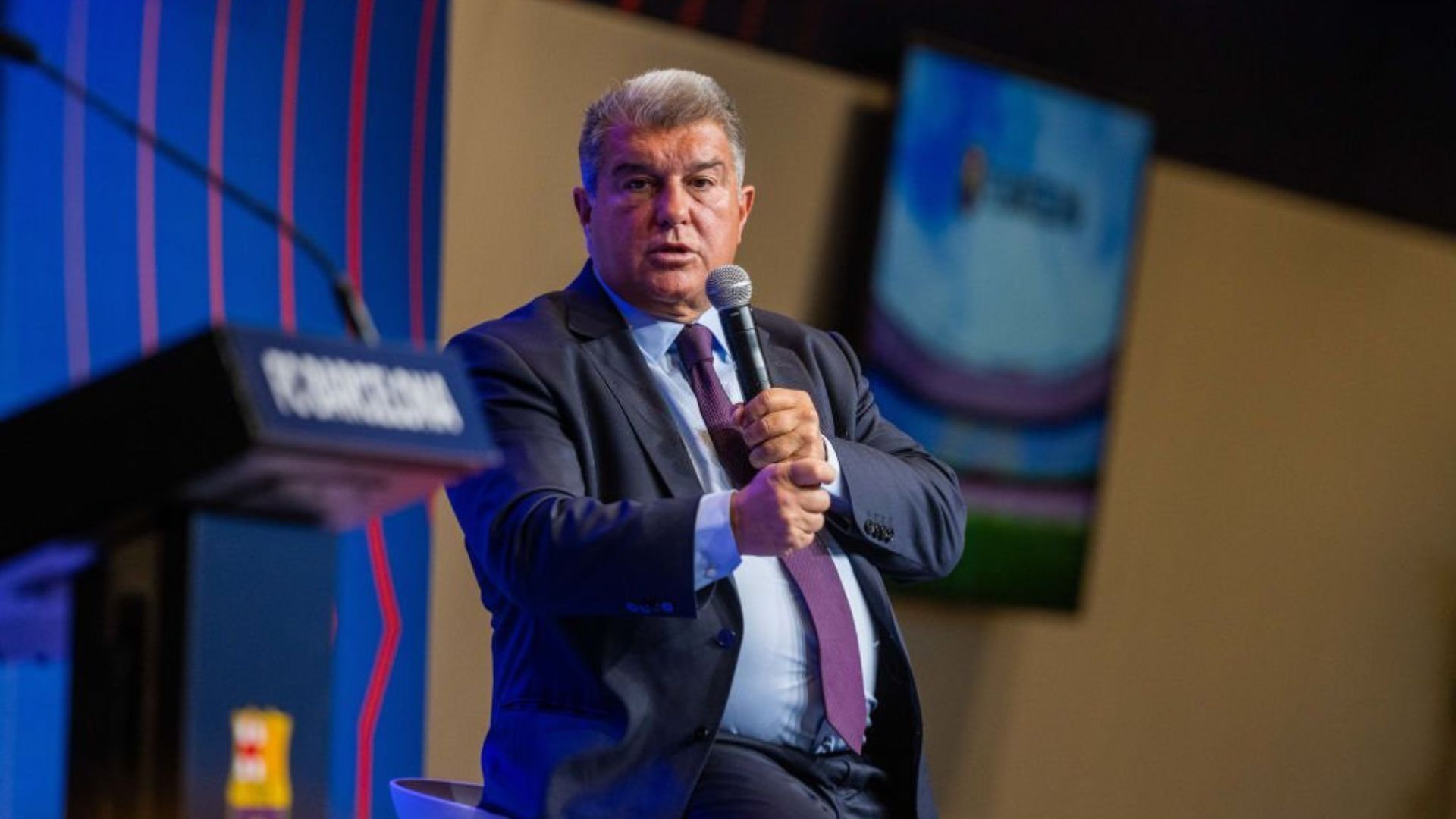 Barcelona president Joan Laporta
