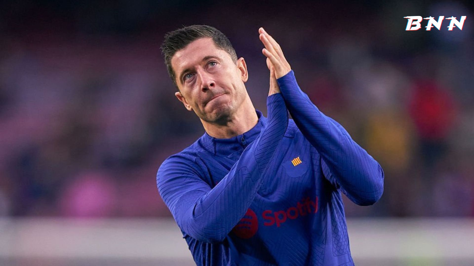 Barcelona forward Robert Lewandowski