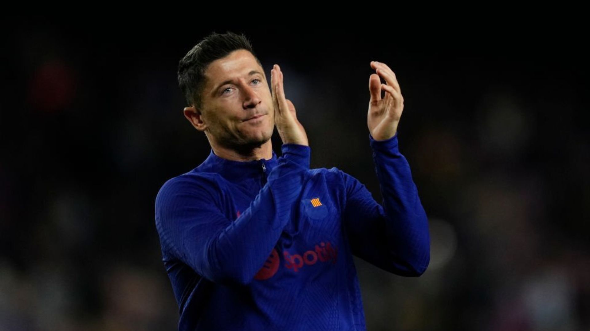 Barcelona forward Robert Lewandowski