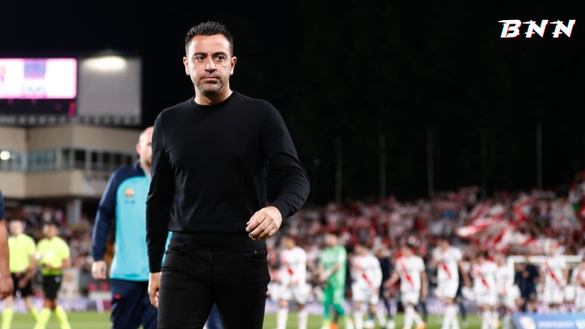Xavi after the game against Rayo Vallecano