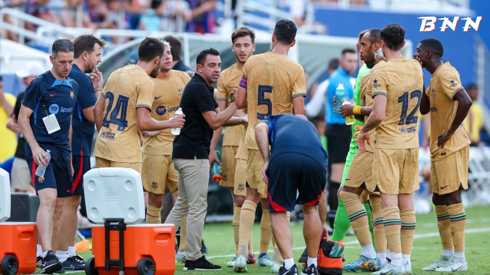 Barcelona squad during 2022 preseason United States Tour