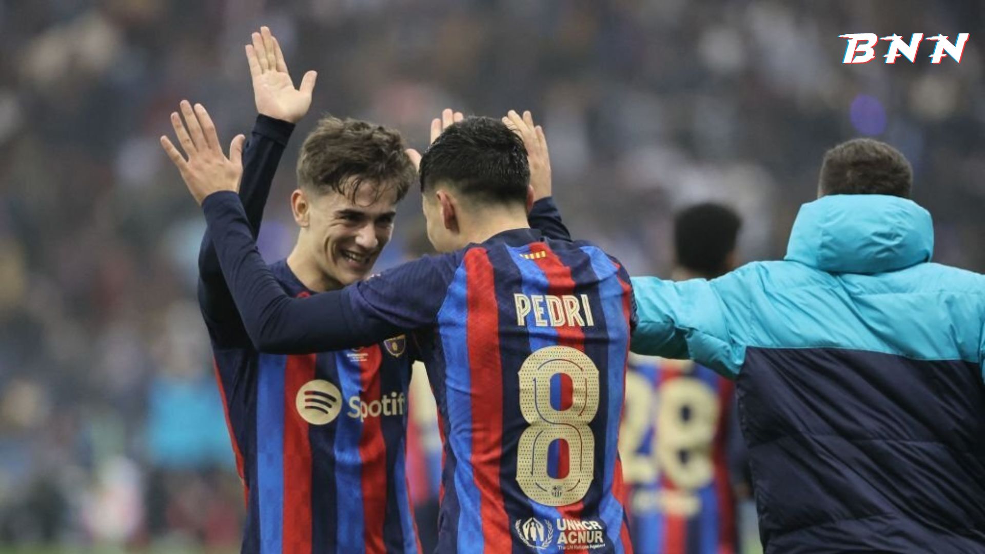 Barcelona midfielders Gavi and Pedri
