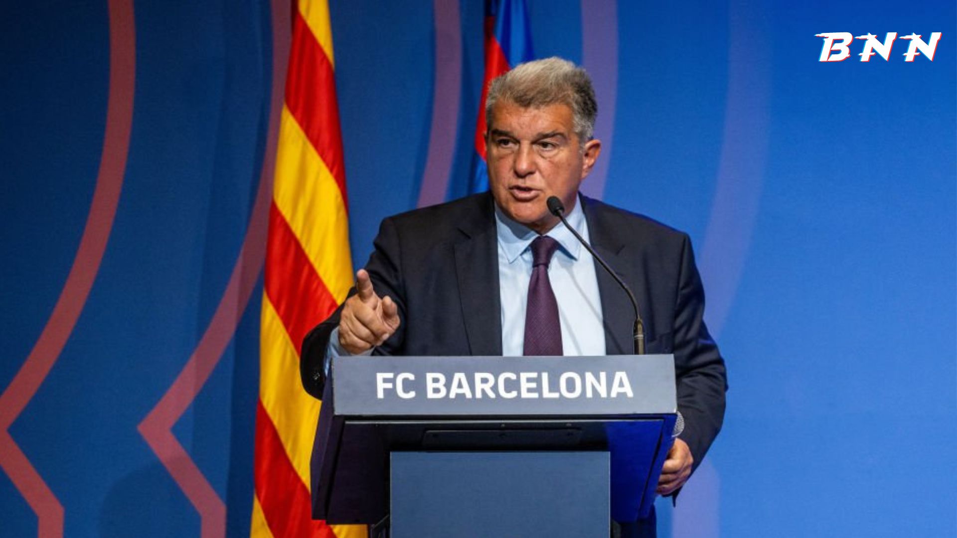Barcelona president Joan Laporta
