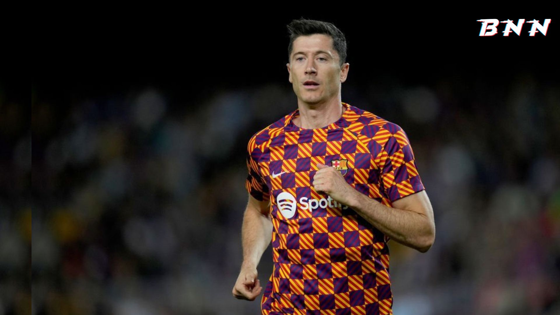 Barcelona forward Robert Lewandowski