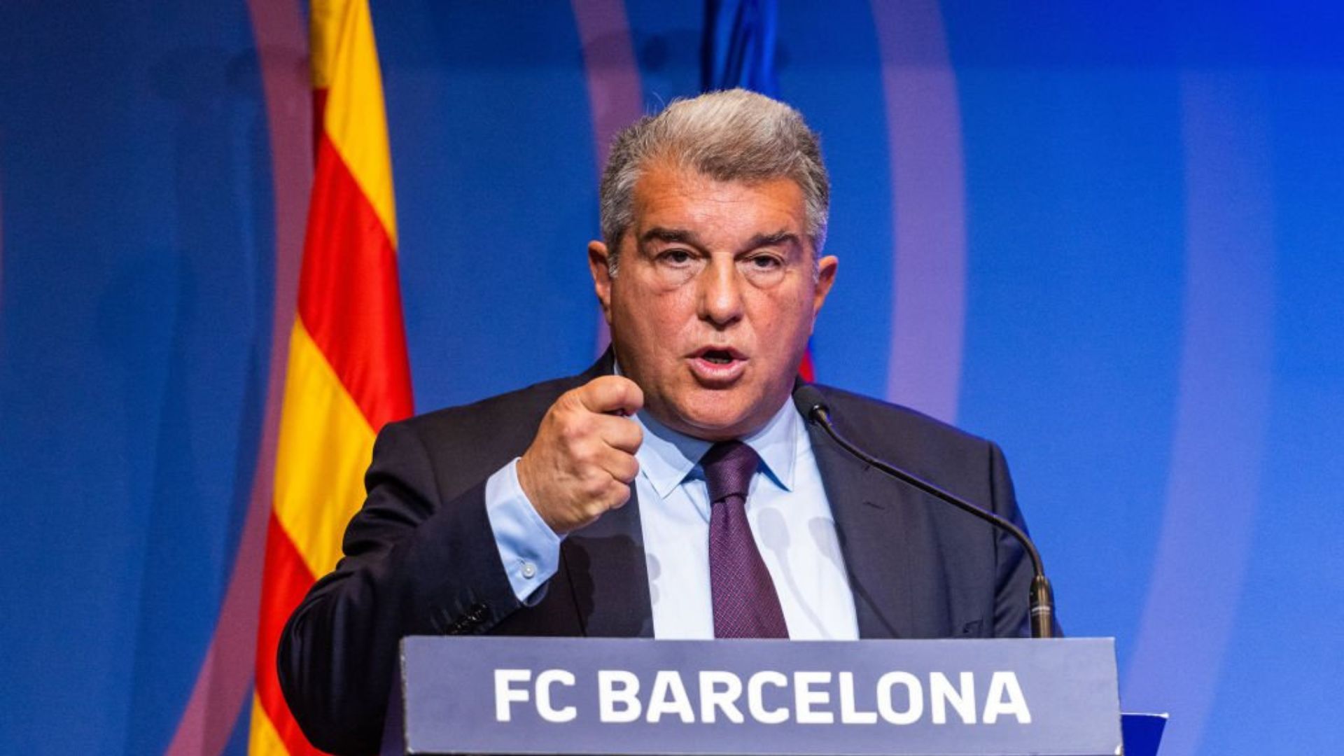 Barcelona president Joan Laporta