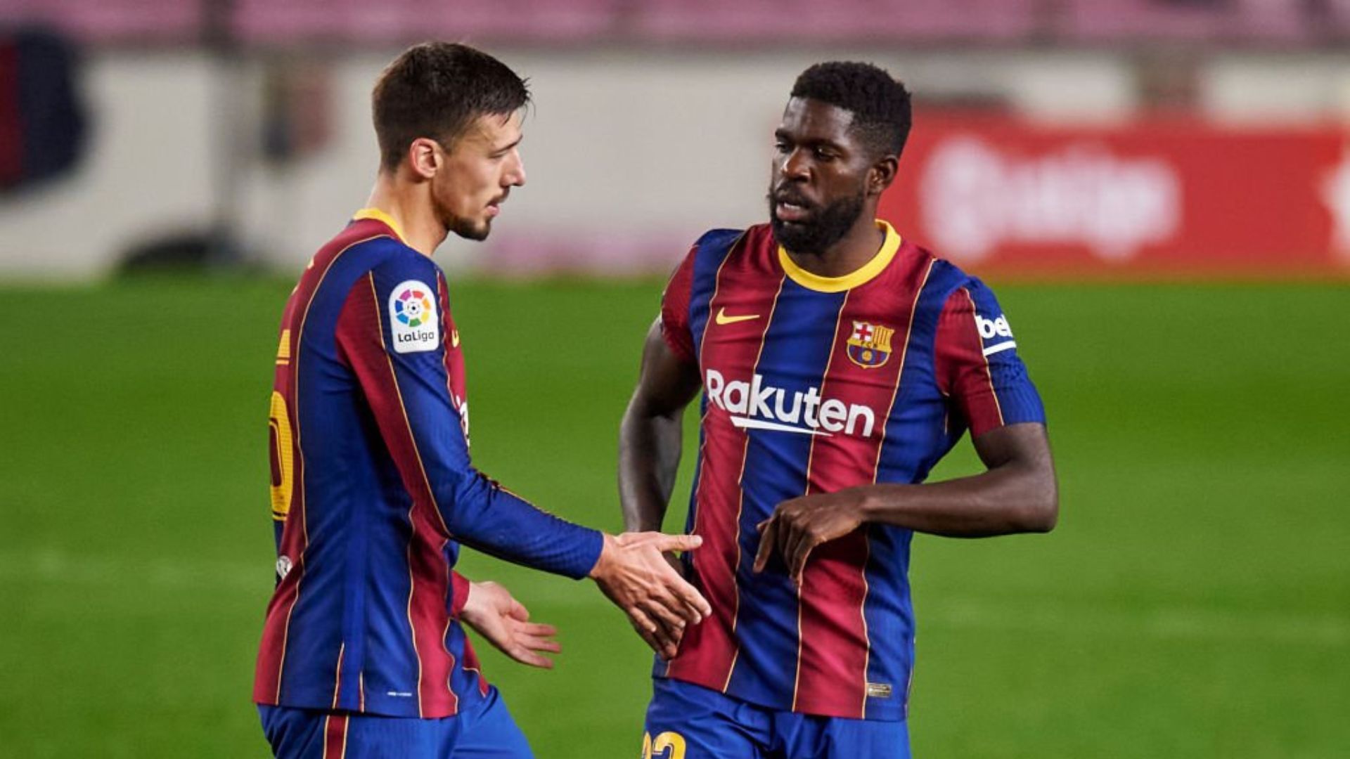 Barcelona defenders Umtiti and Lenglet