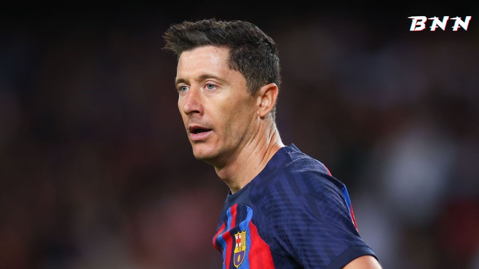 Barcelona forward Robert Lewandowski