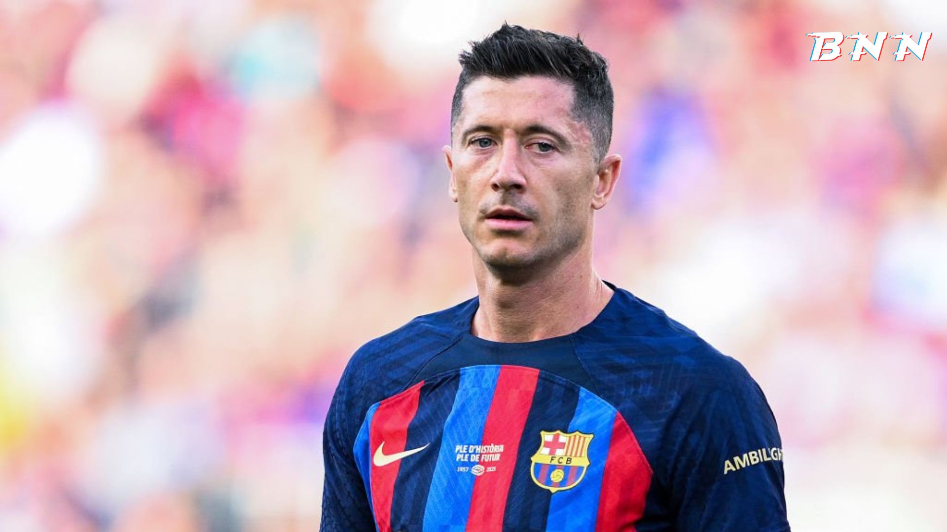 Barcelona forward Robert Lewandowski