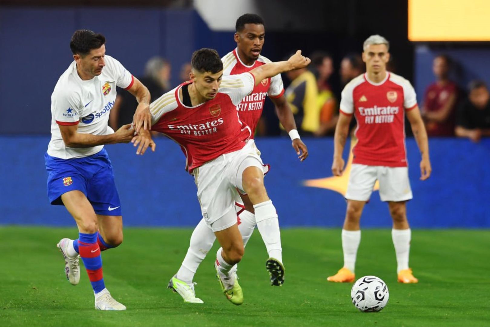 Barcelona facing off against Arsenal
