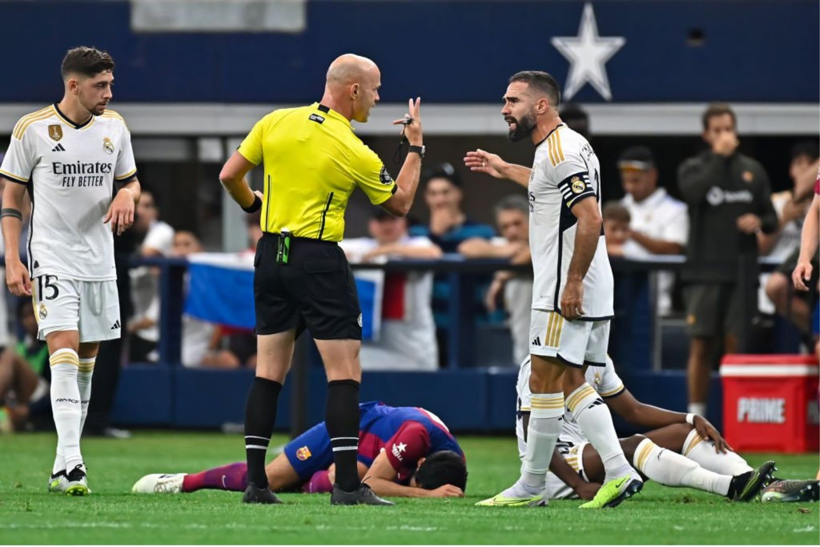 Dani Carvajal during game against FC Barcelona