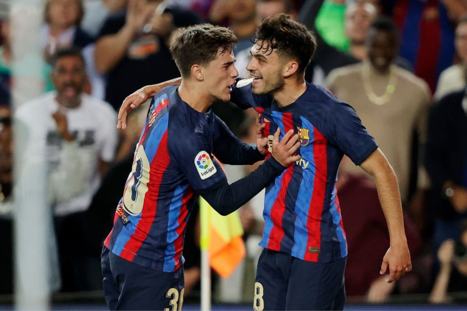 Barcelona midfielders Pedri and Gavi