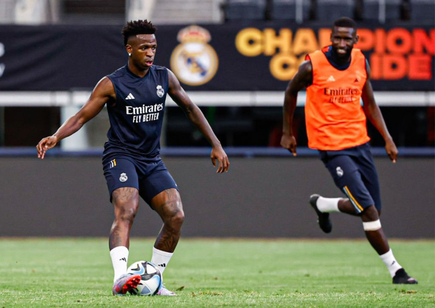 Real Madrid winger Vini Jr preparing for the match against Barcelona