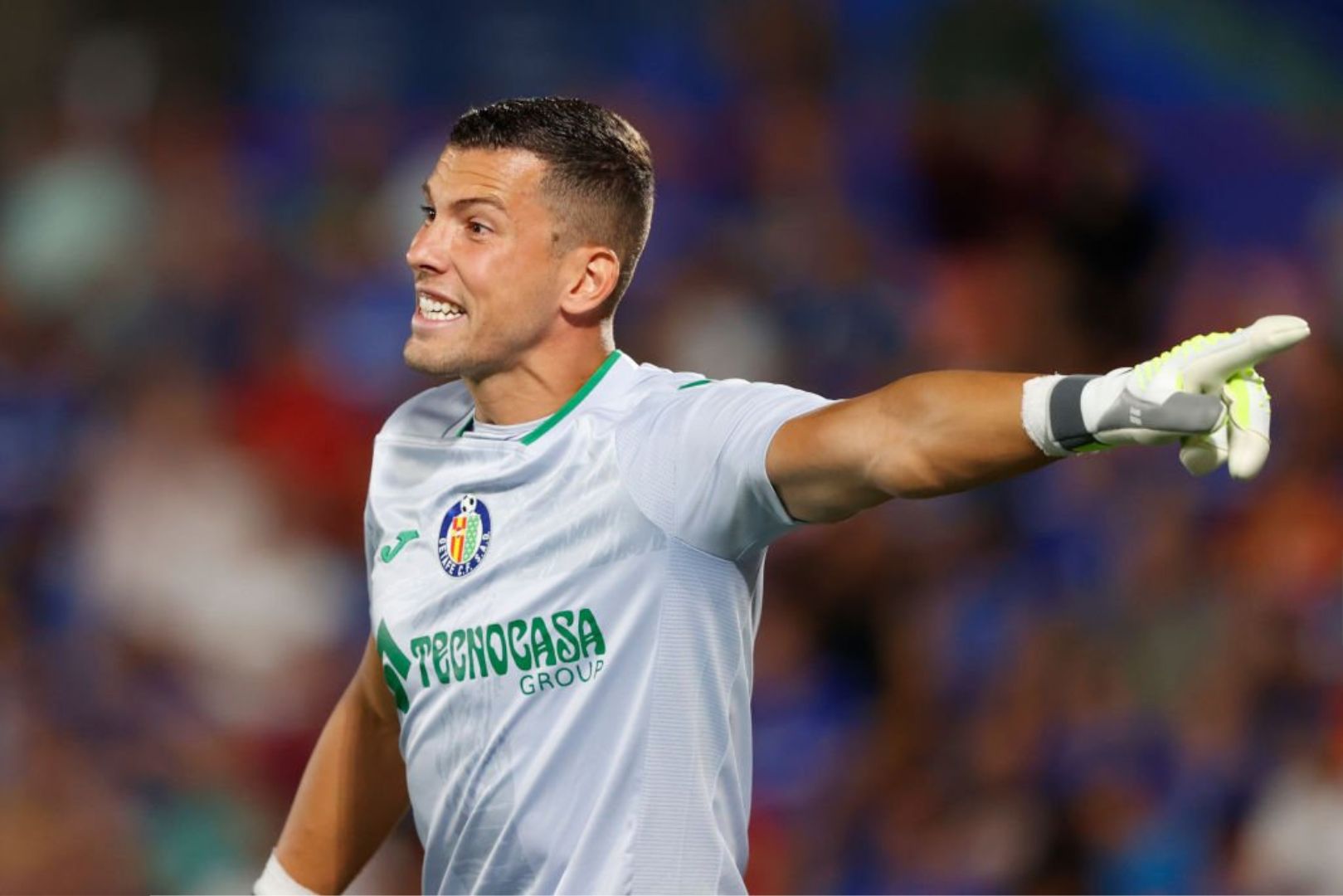 David Soria during the game against Barcelona