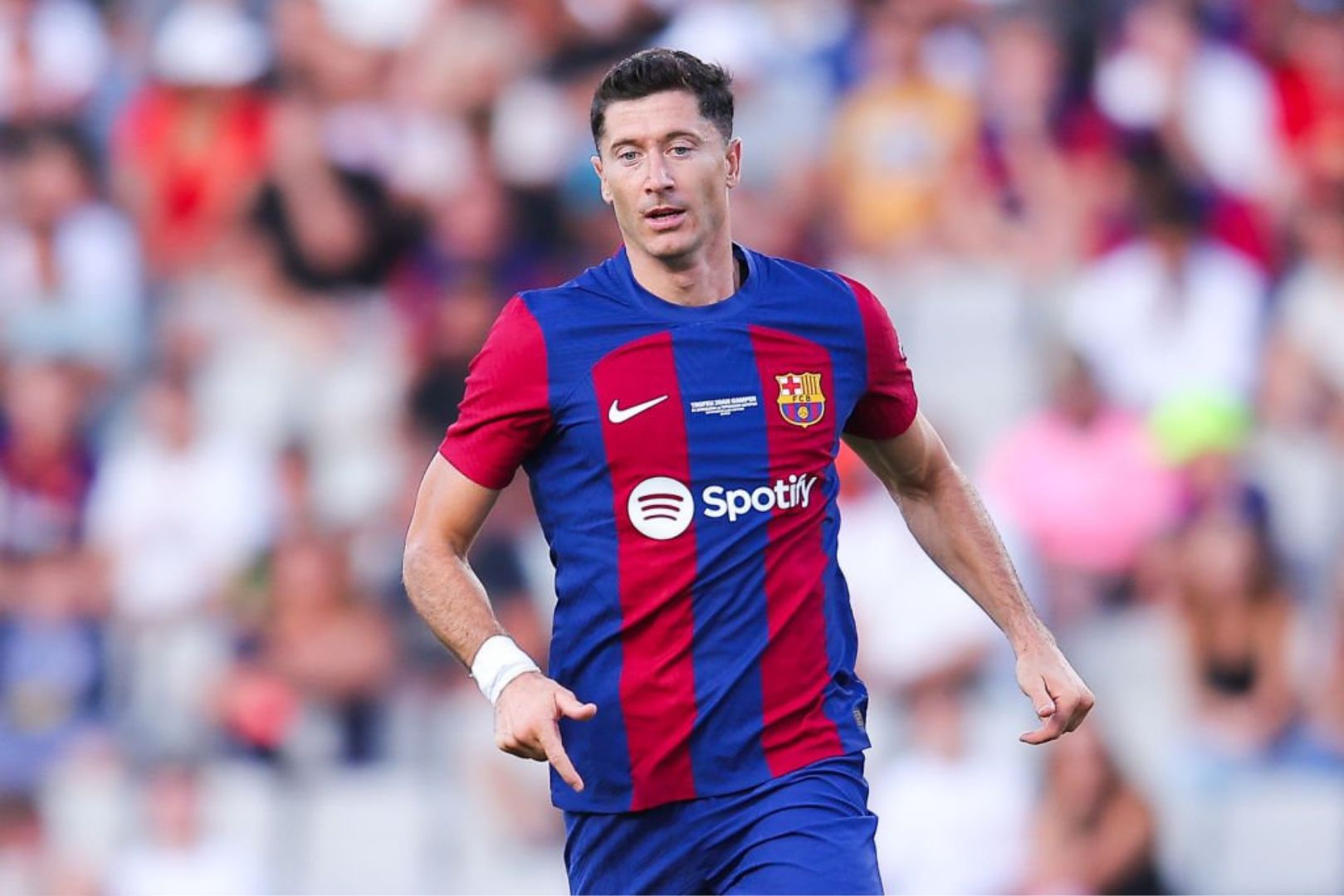 Barcelona forward Robert Lewandowski