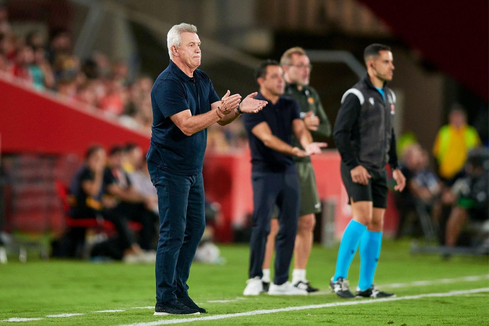 Mallorca head coach Javier Aguirre during the match against Barcelona