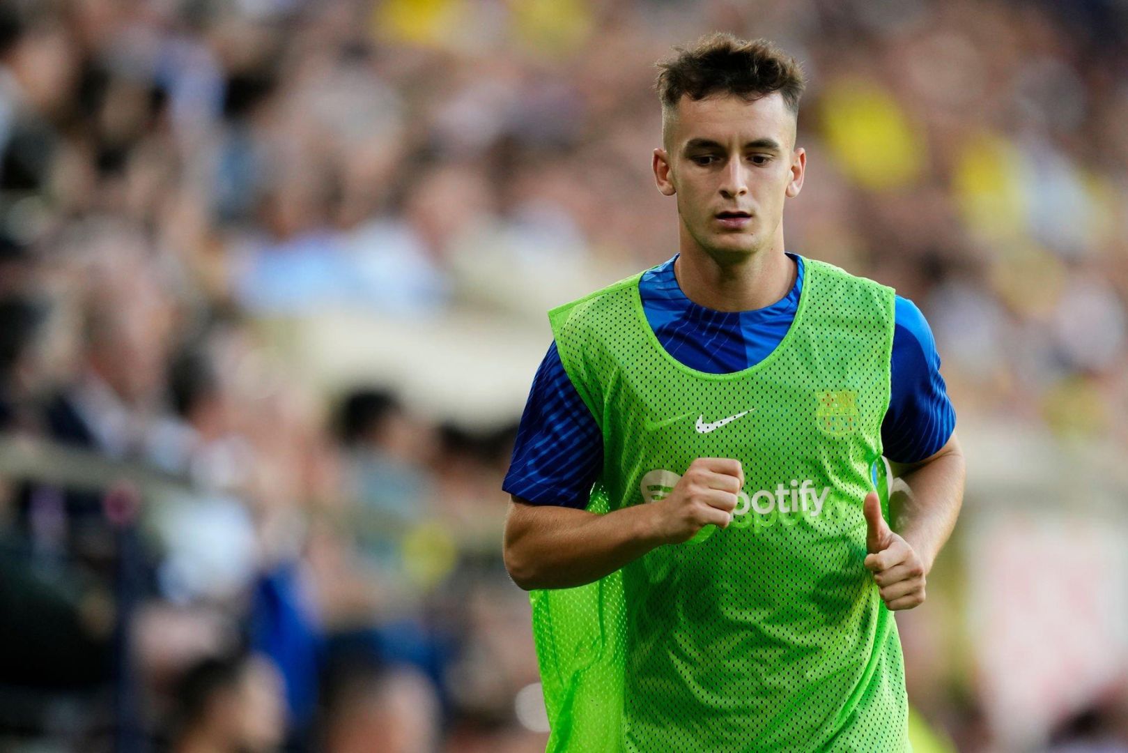 Marc Casado defensive midfield of Barcelona and Spain during the LaLiga EA Sports match between Villarreal CF and FC Barcelona at Estadio de la Ceramica on August 27, 2023 in Villarreal, Spain.