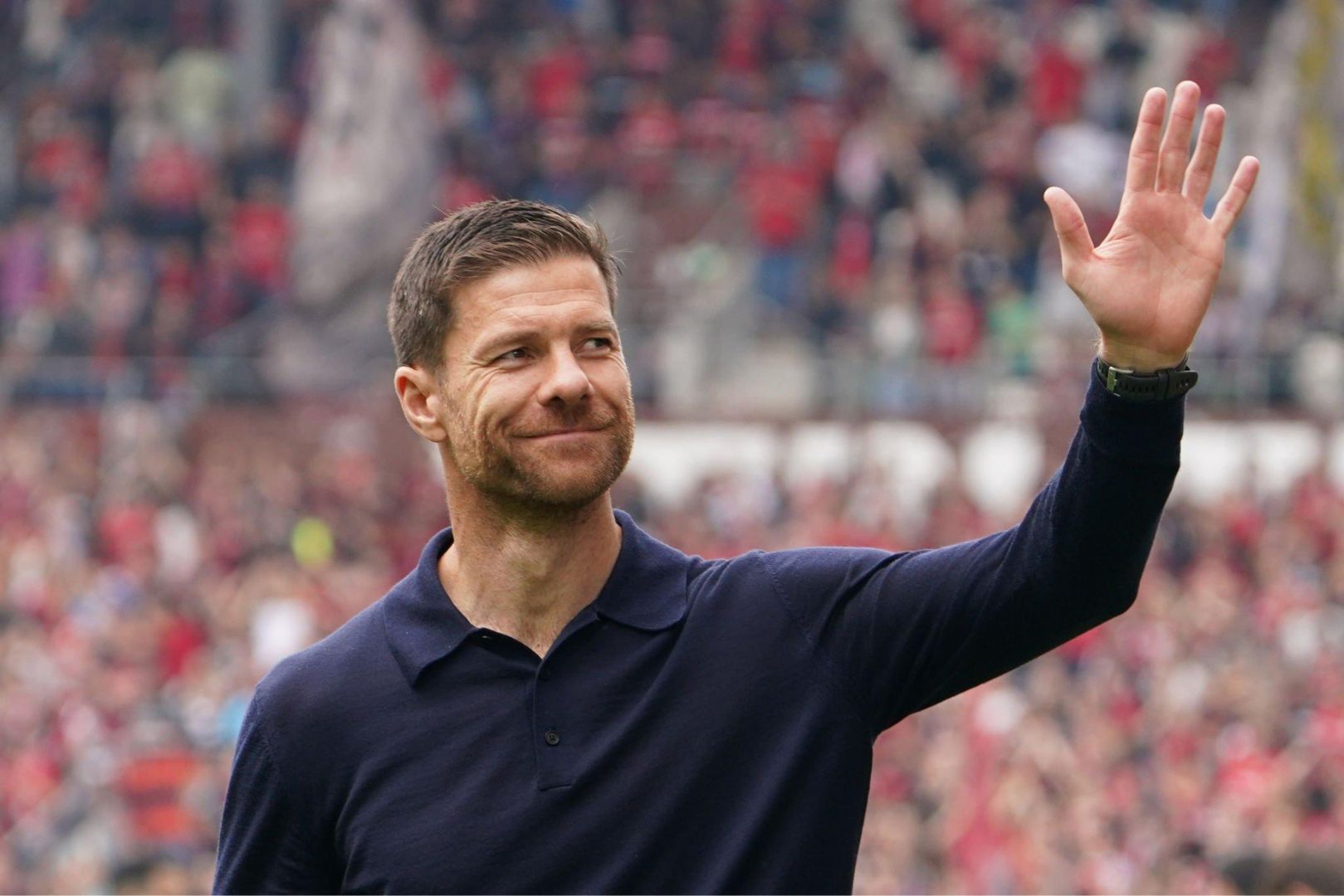 Bayer Leverkusen head coach Xabi Alonso