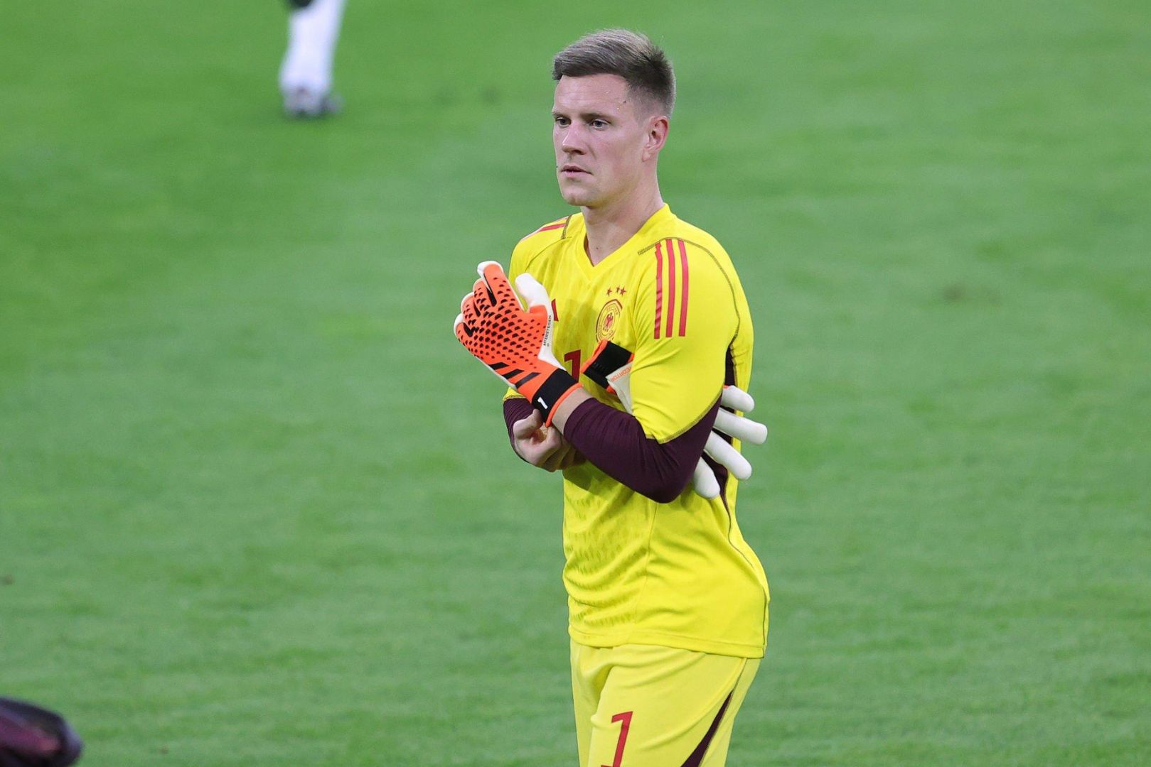 Barcelona captain Ter Stegen on international duty with German National Team.