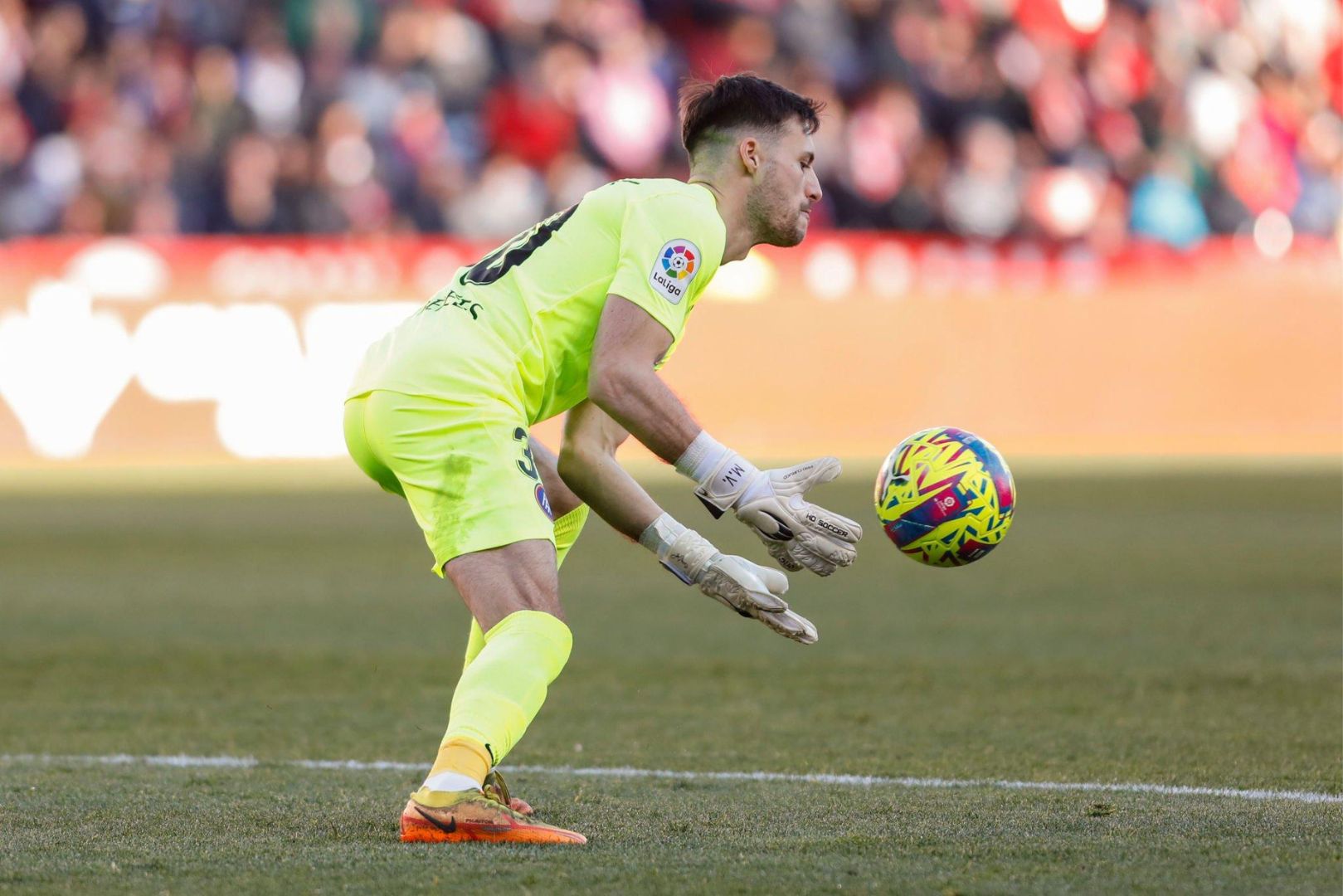Marc Vicente Vidal, of FC Andorra during the La Liga Smartbank match between Granada CF and FC Andorra at Nuevo Los Carmenes Stadium on 28 January, 2023 in Granada, Spain.