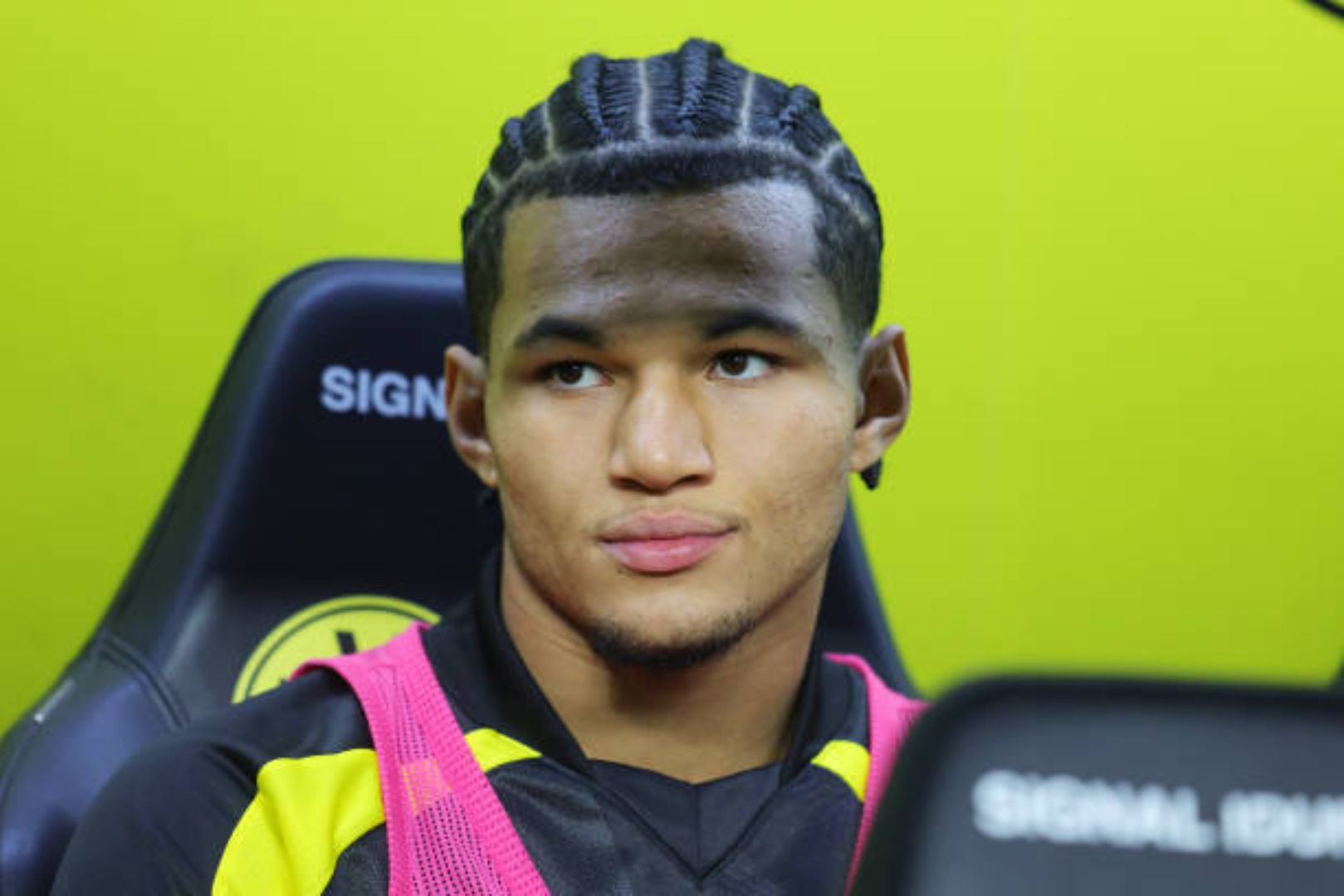 DORTMUND, GERMANY - DECEMBER 9: Paris Brunner of Dortmund before the Bundesliga match between Borussia Dortmund and RB Leipzig at Signal Iduna Park on December 9, 2023 in Dortmund, Germany.