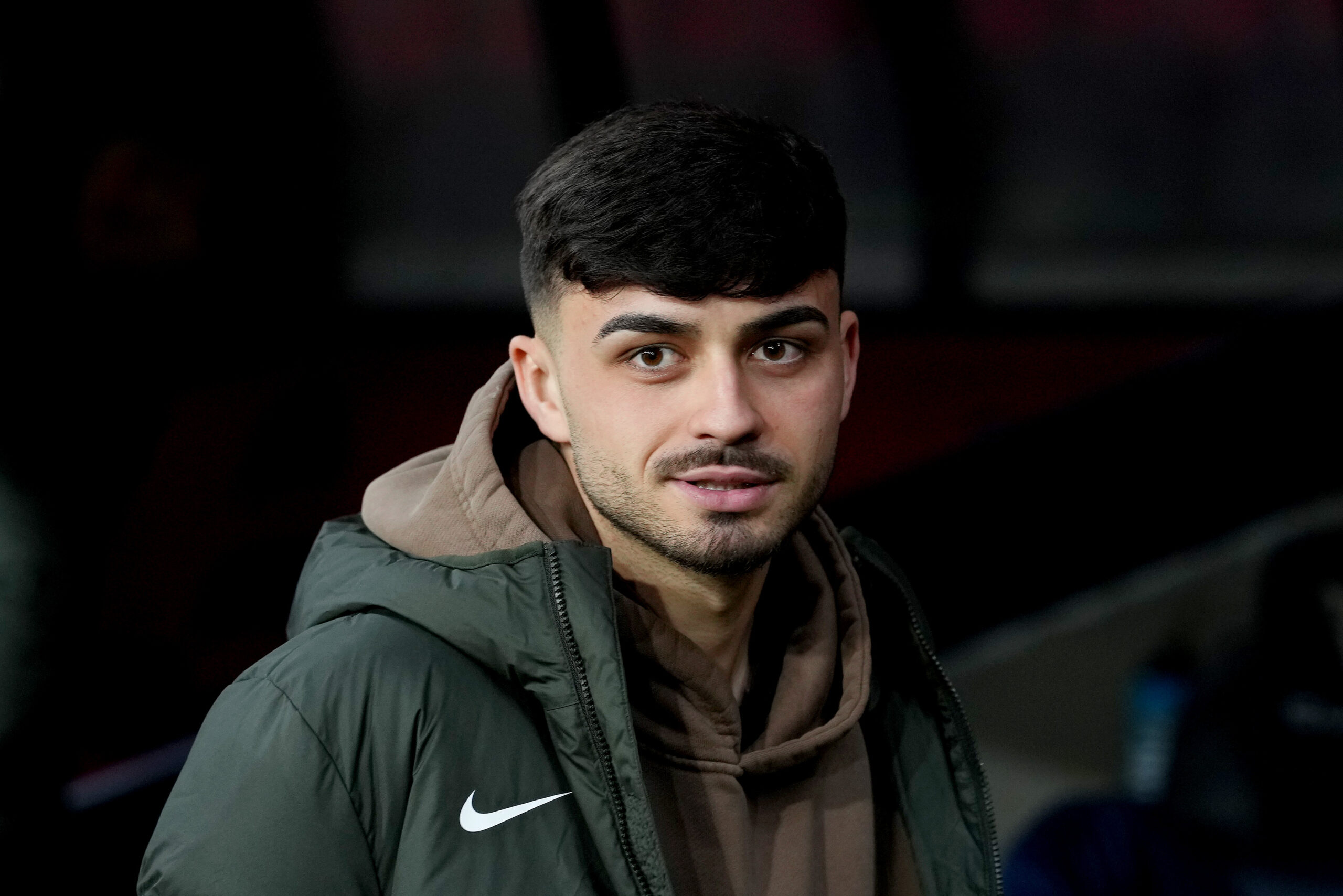 BARCELONA, SPAIN - MARCH 30: Pedri of FC Barcelona looks on prior to the LaLiga EA Sports match between FC Barcelona and UD Las Palmas at Estadi Olimpic Lluis Companys on March 30, 2024 in Barcelona, Spain.