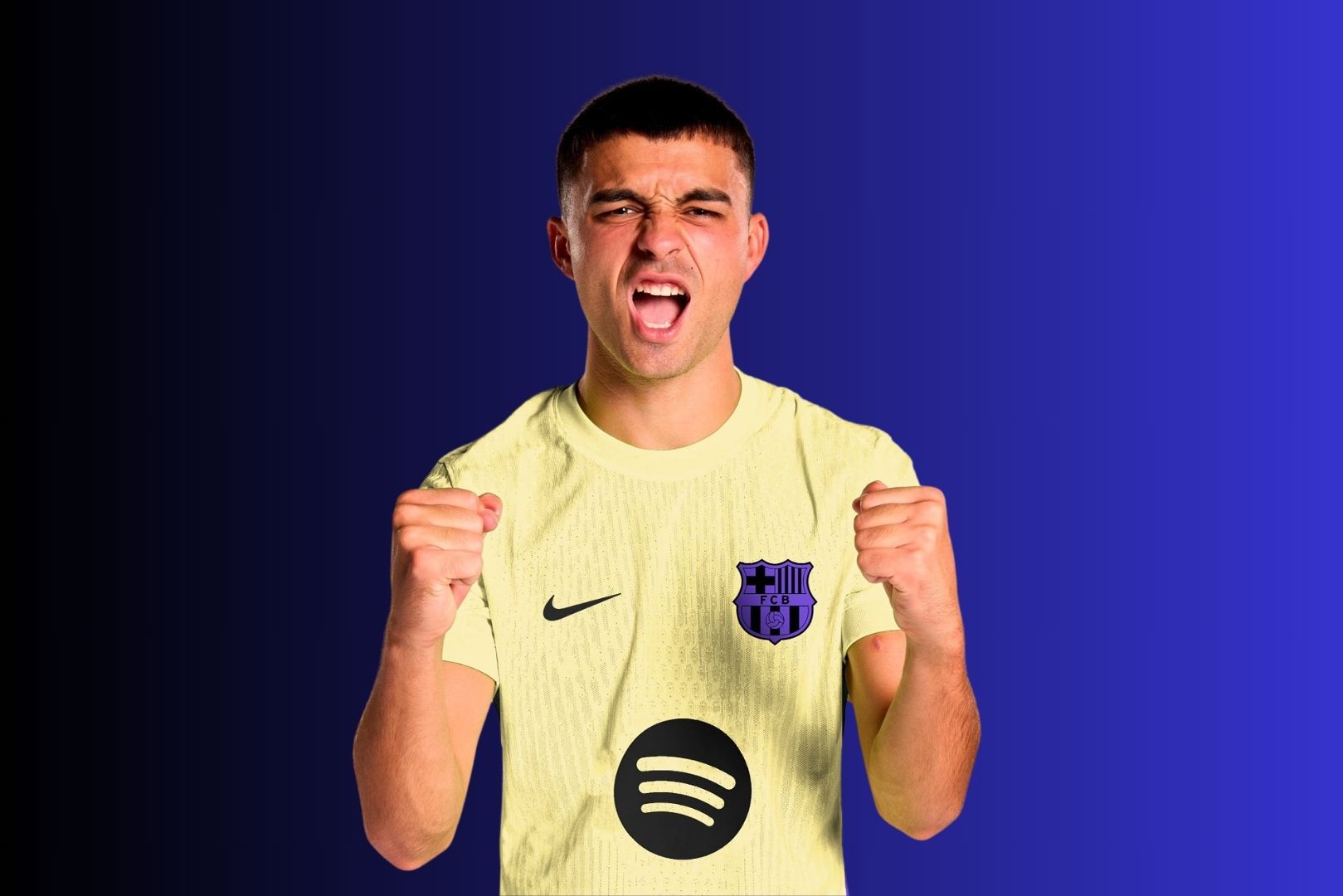 Alleged Barcelona away kit for 2025/26 season.