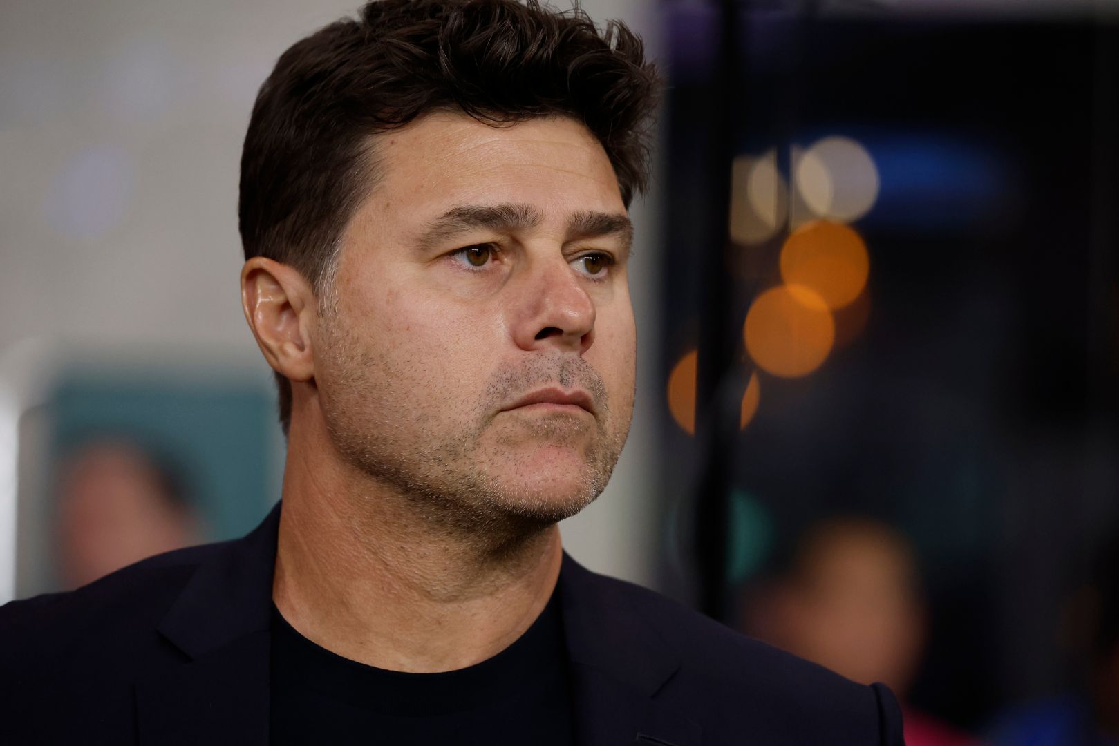 AUSTIN, TX - OCTOBER 12: Mauricio Pochettino head coach of the US Men's National Team looks on before the start of the first half in an international friendly match against Panama at Q2 stadium on October 12, 2024 in Austin, Texas.