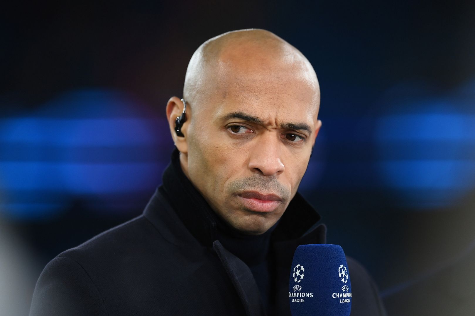 Former FC Barcelona player and current CBS Presenter, Thierry Henry.