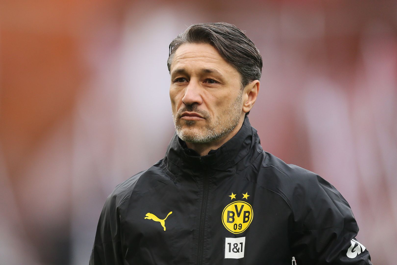 HAMBURG, GERMANY - MARCH 01: Niko Kovac, Head Coach of Borussia Dortmund, looks on prior to the Bundesliga match between FC St. Pauli 1910 and Borussia Dortmund at Millerntor Stadium on March 01, 2025 in Hamburg, Germany.