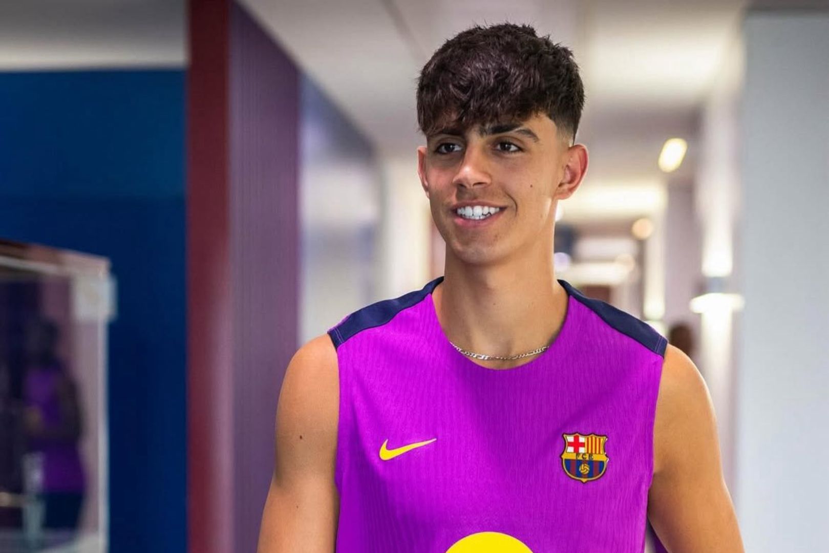 Barcelona midfielder Marc Bernal.