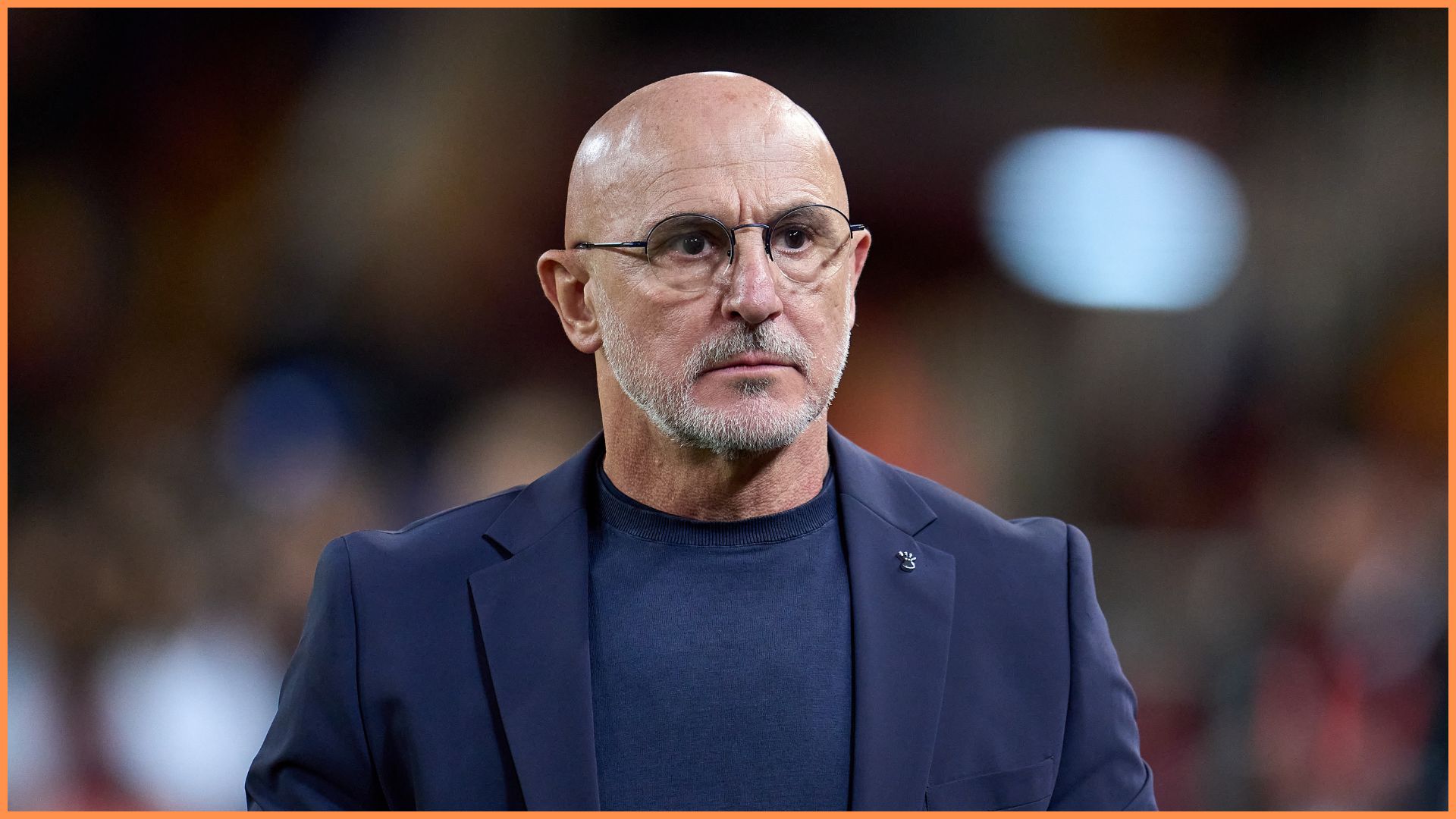 VALENCIA, SPAIN - MARCH 23: Head Coach of Spain, Luis de la Fuente looks on during the UEFA Nations League Quarterfinal Leg Two match between Spain and Netherlands at Estadio Mestalla on March 23, 2025 in Valencia, Spain.