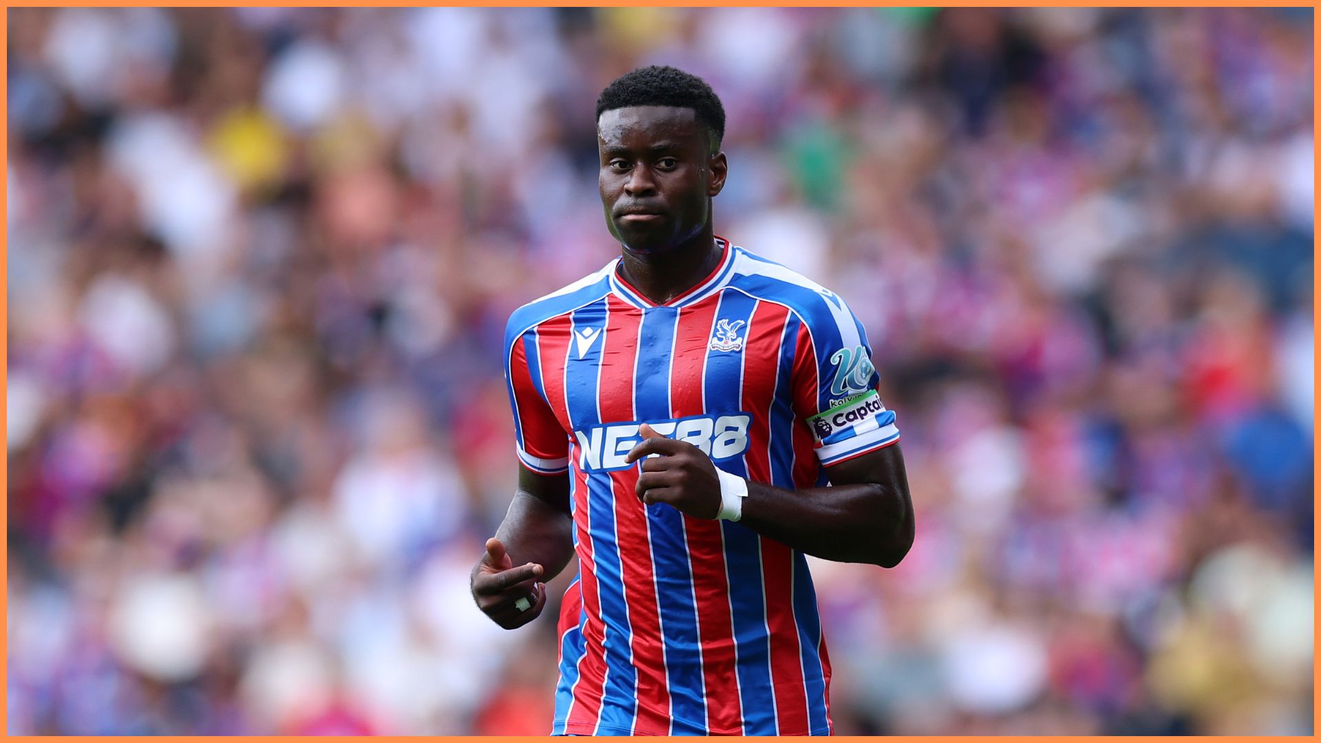 Marc Guehi of Crystal Palace during the Premier League match between Crystal Palace and Nottingham Forest at Selhurst Park.